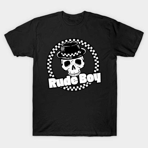 RudeBoy Skull T-Shirt by JustSka